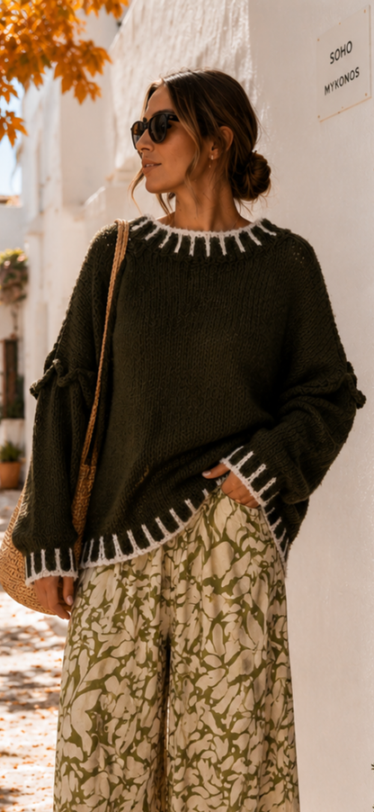 🍂 Cozy Chic Mohair Strickpullover | Oversize 38–44 | Kuschelweicher Damenpullover