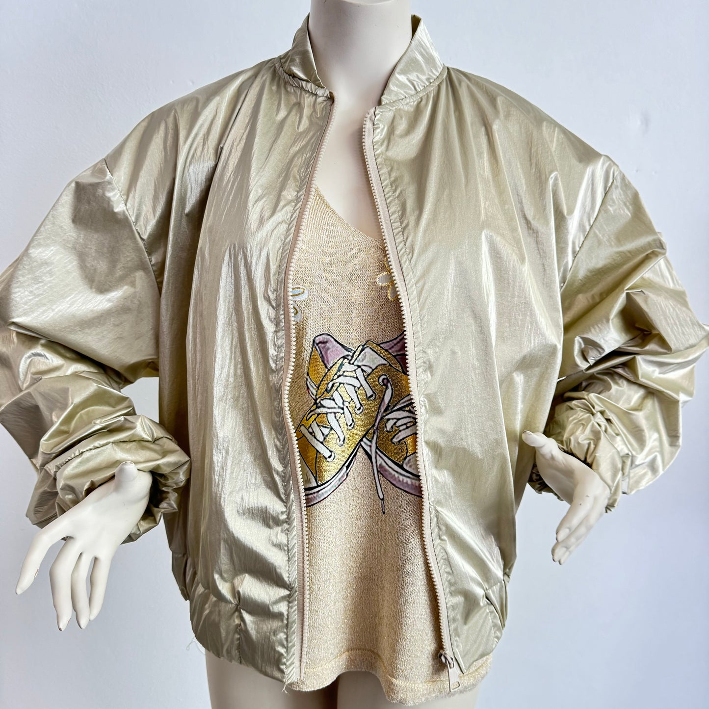 Gold Bomberjacke