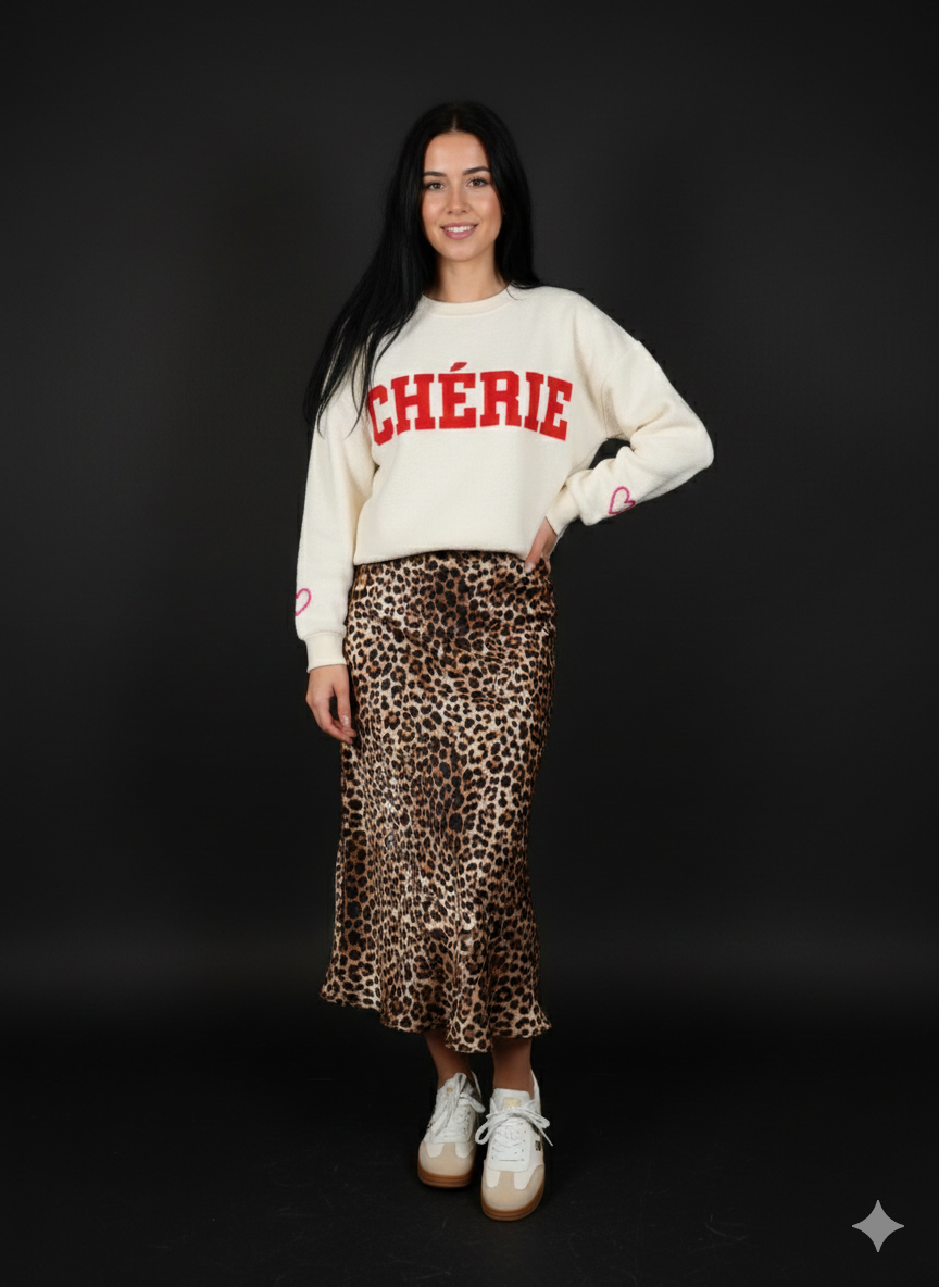 Damessweatshirt, lange blouse, trui (maat 38-42)