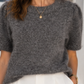 Women's Short-Sleeve Knitted Sweater by JC Sophie