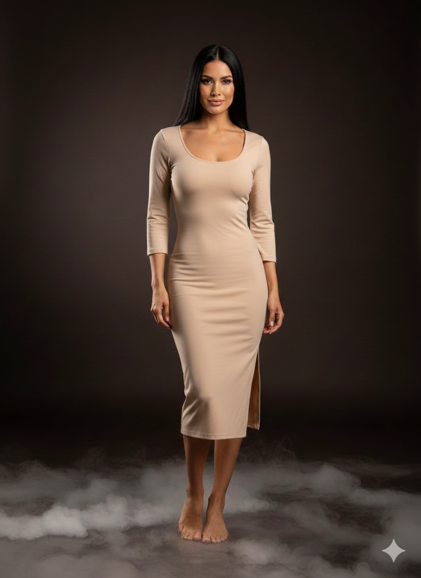 Damenkleid Midikleid