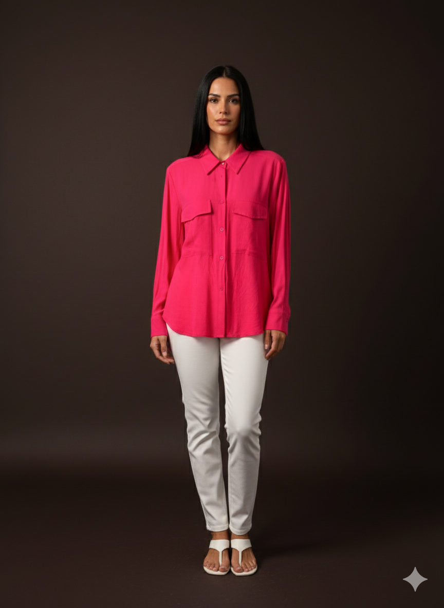 Damesblouse van linnen (maat M/L)