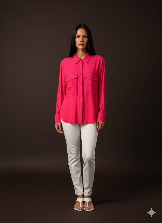 Damesblouse van linnen (maat M/L)