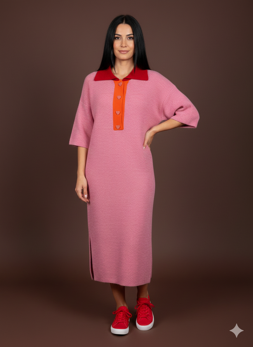 Damenkleid Maxikleid Strickkleid (38-44)