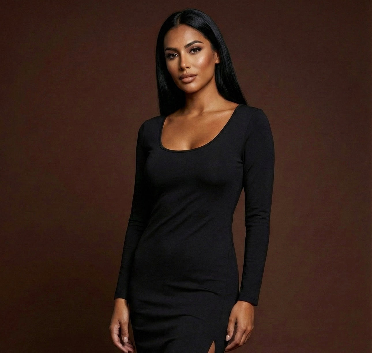 Damenkleid Midikleid