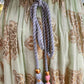 Boho Maxikleid Damen (38–42) – Schulterfrei tragbar, Pastell Hellblau Rosa Gold | Sommerkleid aus Viskose, luftig & elegant