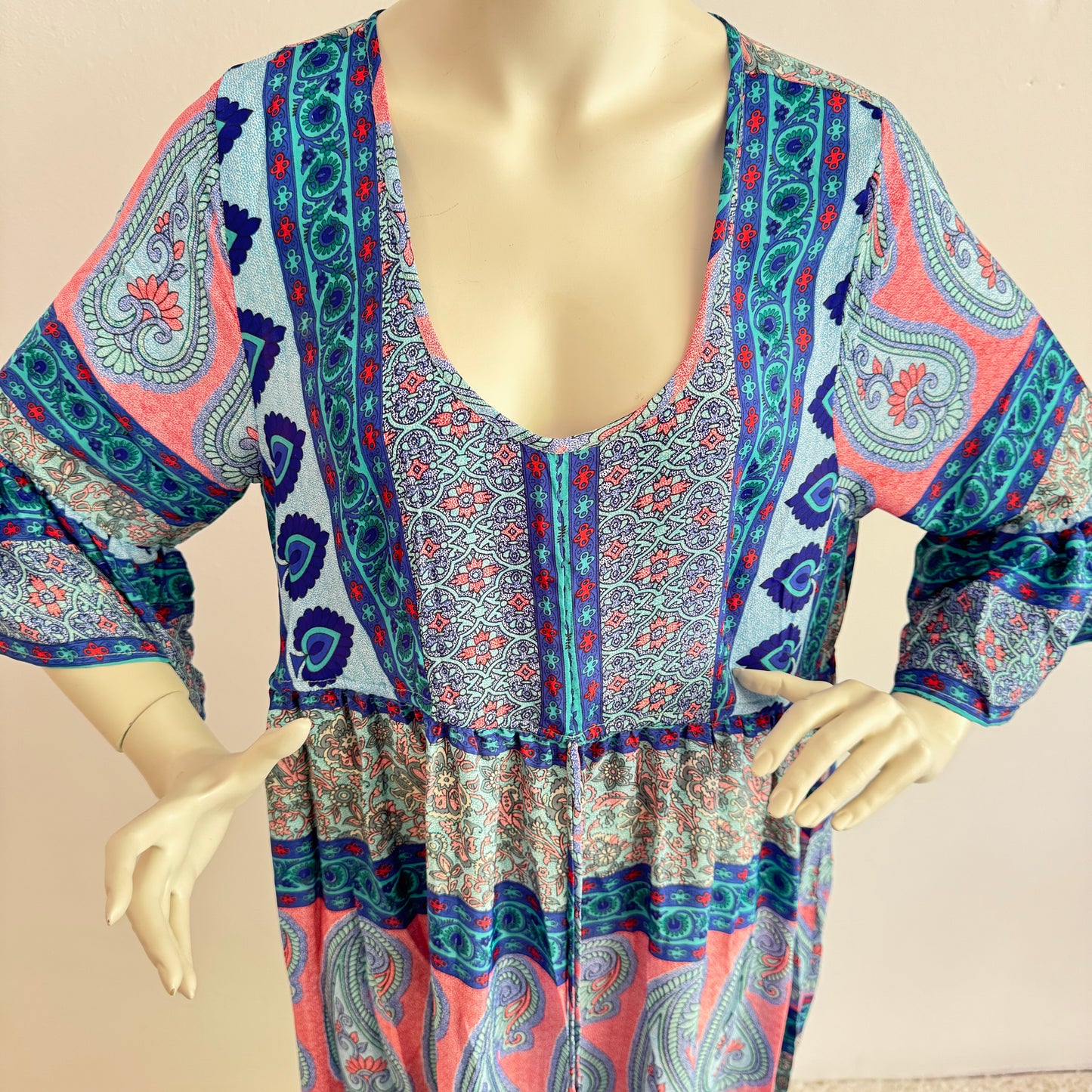 Sommerliche Boho-Vibes: ITALY Damen Sommerkleid in verschiedenen Designs – Tunika in Onesize (Größe 38-42)