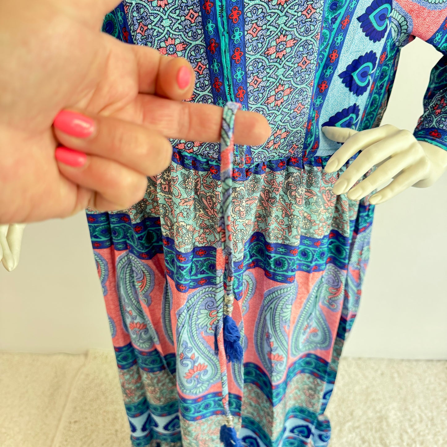 Sommerliche Boho-Vibes: ITALY Damen Sommerkleid in verschiedenen Designs – Tunika in Onesize (Größe 38-42)