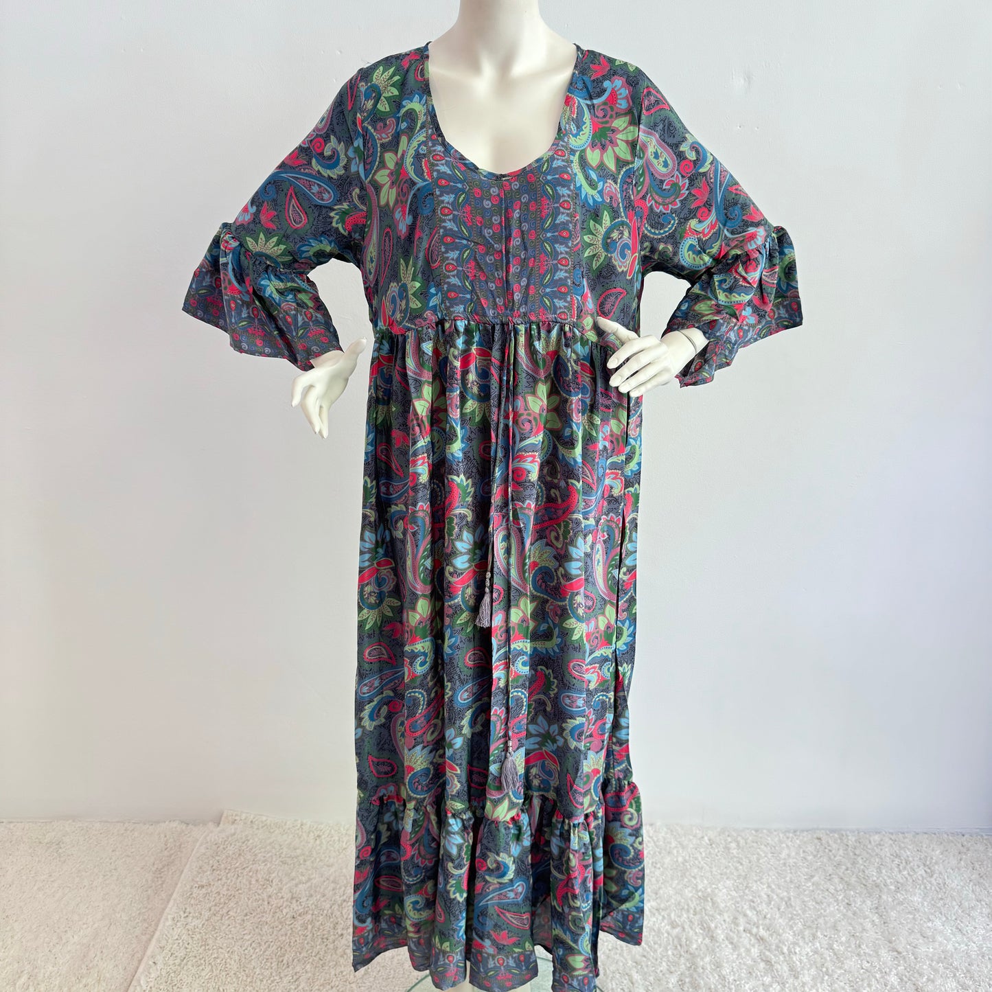 Sommerliche Boho-Vibes: ITALY Damen Sommerkleid in verschiedenen Designs – Tunika in Onesize (Größe 38-42)