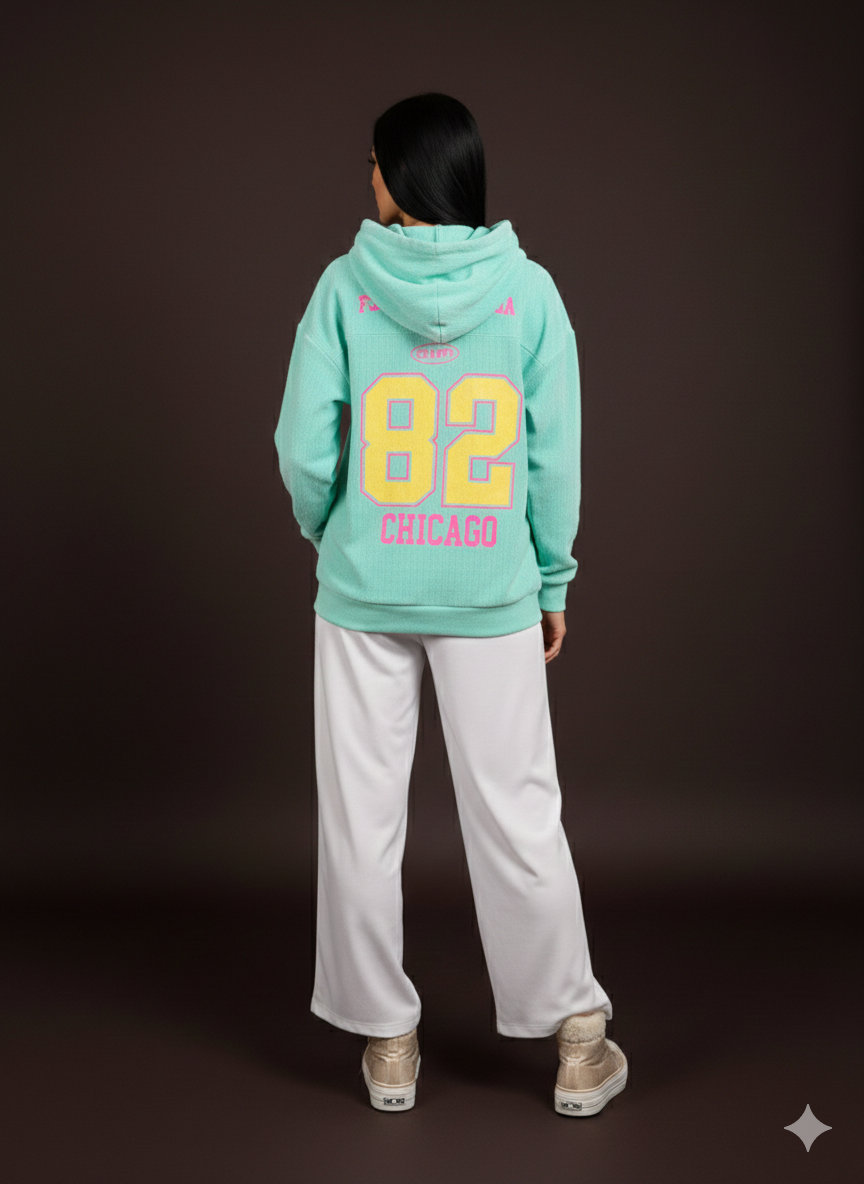Damenhoodie mit Kapuze Oversize (38-44)