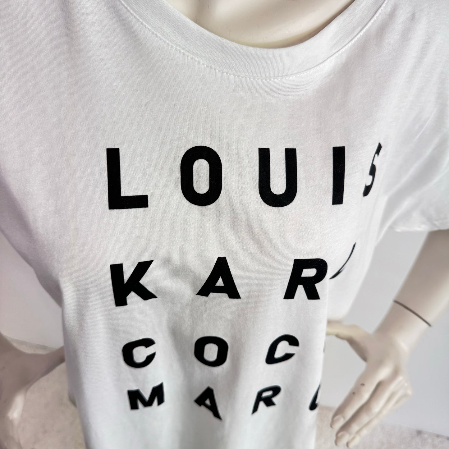 Statement-T-Shirt "LOUIS KARL COCO MARC"