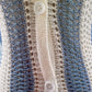🌊 Coastal Chic Cardigan Knit Dress - Blue-White Crochet Look with Vacation Flair 34-38