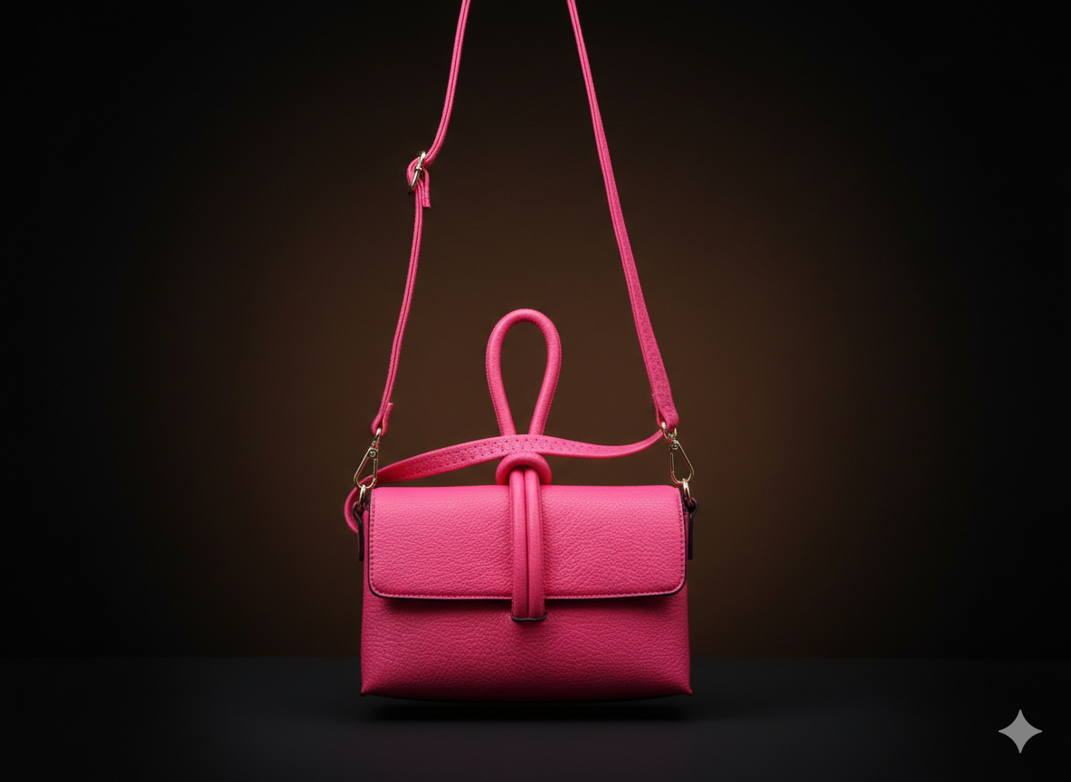 Pinke Handtasche mit Umhängegurt – Damen Umhängetasche