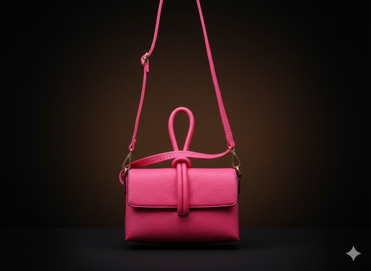 Pinke Handtasche mit Umhängegurt – Damen Umhängetasche