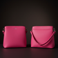 Roze dameshandtas met schouderband – Crossbodytas met handvat