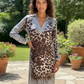 🐆 Yippie Hippie Leo Glam Kleid – Figurwunder mit Shape-Effekt & Luxus-Print