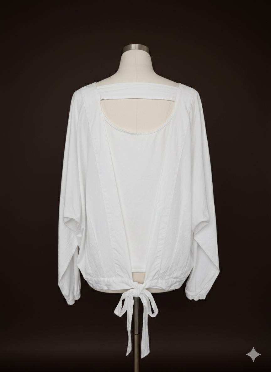 Damenbluse Langarm Baumwollbluse (38-42)