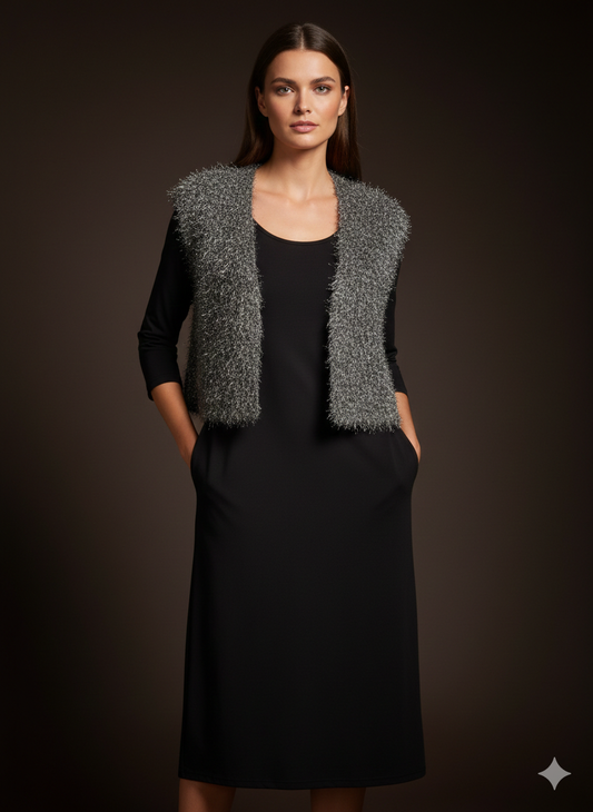 Damen Weste von Yipie Hipiie Metallic Look