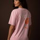 Damen T-Shirt Baumwollshirt in Rosa mit Motiv Spritz Aperol