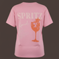 Damen T-Shirt Baumwollshirt in Rosa mit Motiv Spritz Aperol