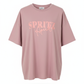 Damen T-Shirt Baumwollshirt in Flieder Motiv Aperol Spritz