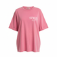 Damen T-Shirt Baumwollshirt in dunkel Pink mit Motiv Aperol Spritz