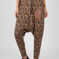 Dames baggy broek met luipaardprint