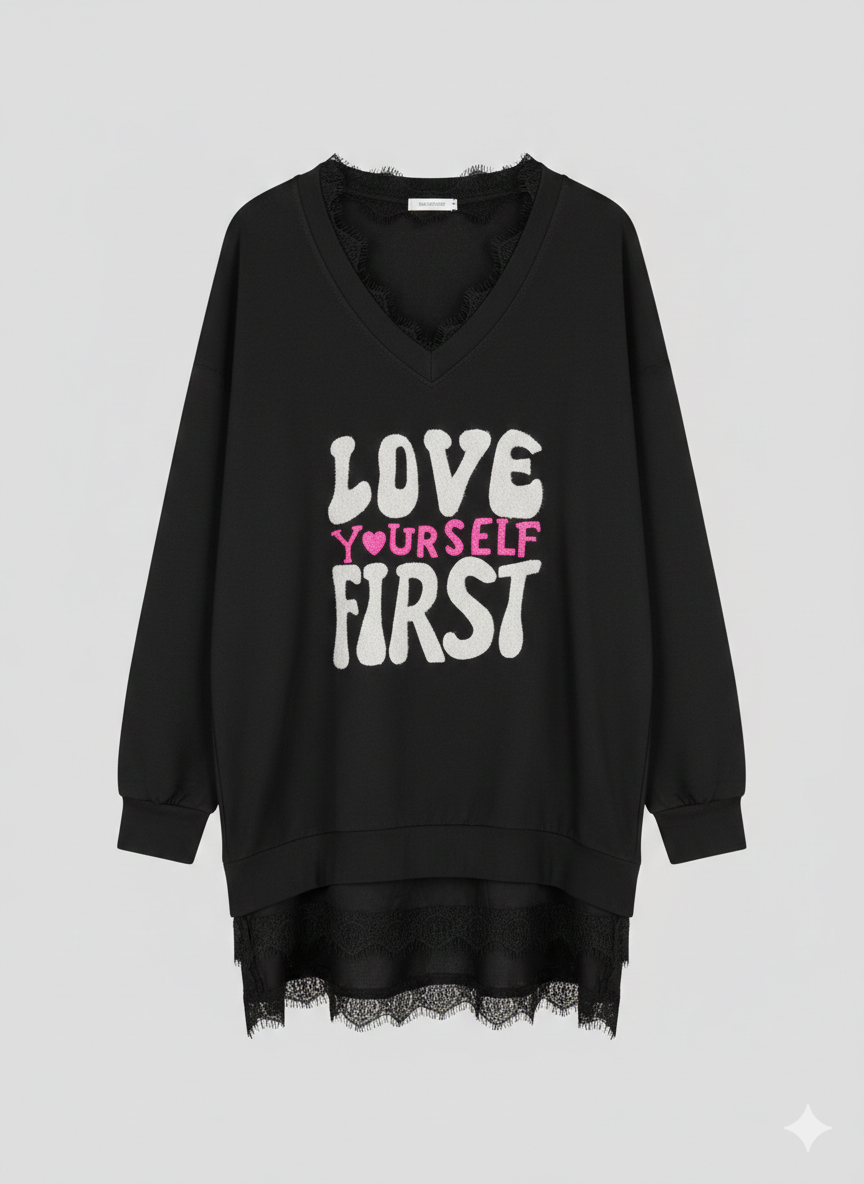 Damensweatshirt Oversized in verschiedenen Farben (36-44)