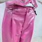 Elegante Pinke Hose Metallic Look