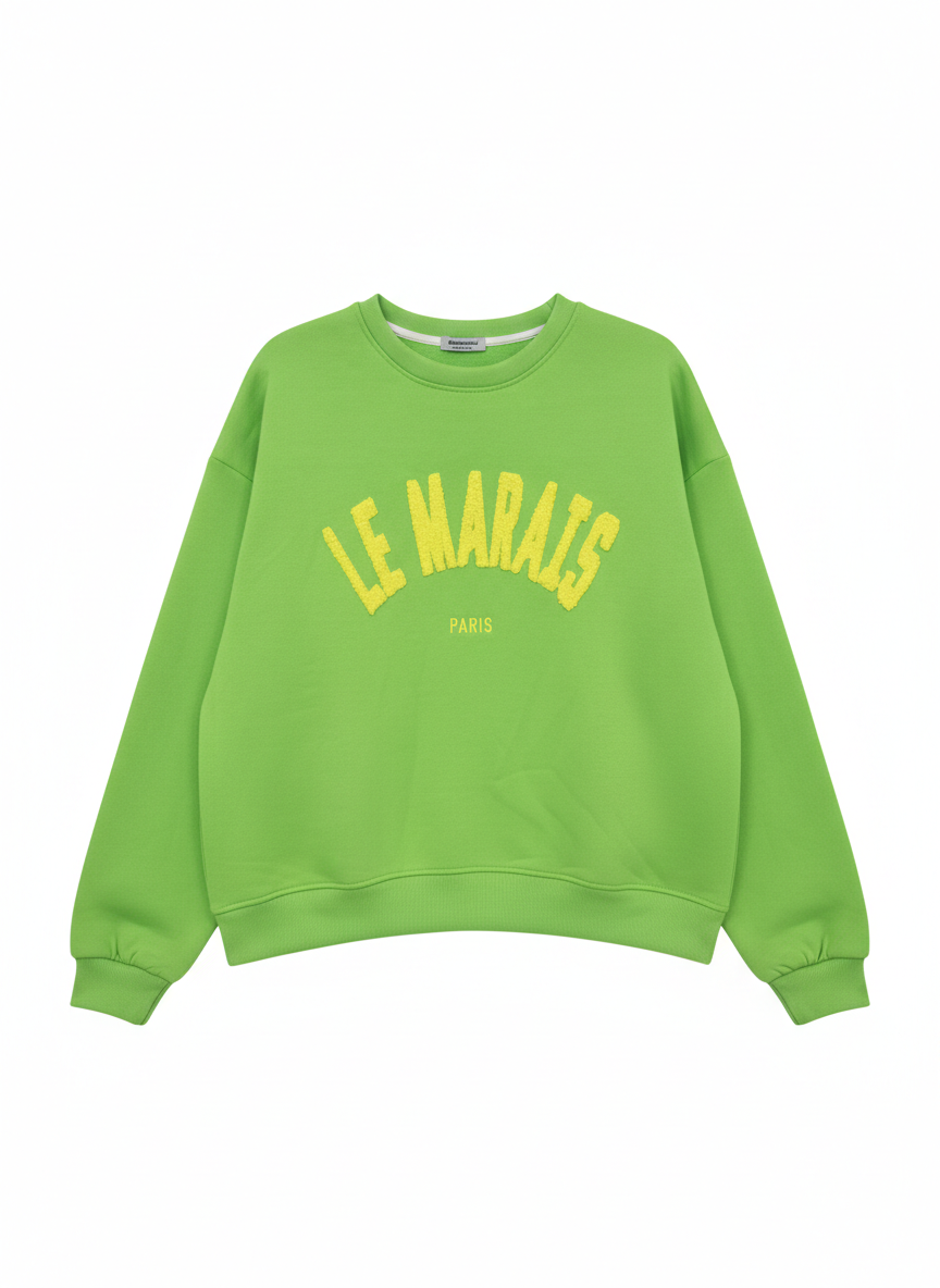 Damensweatshirt Damenpullover in verschiedenen Neon-Farben (38-42+)