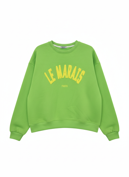 Damensweatshirt Damenpullover in verschiedenen Neon-Farben (38-42+)
