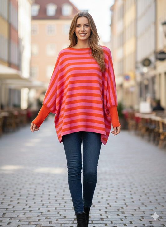 Damen Oversized Pullover in verschiedenen Farben (38-48)