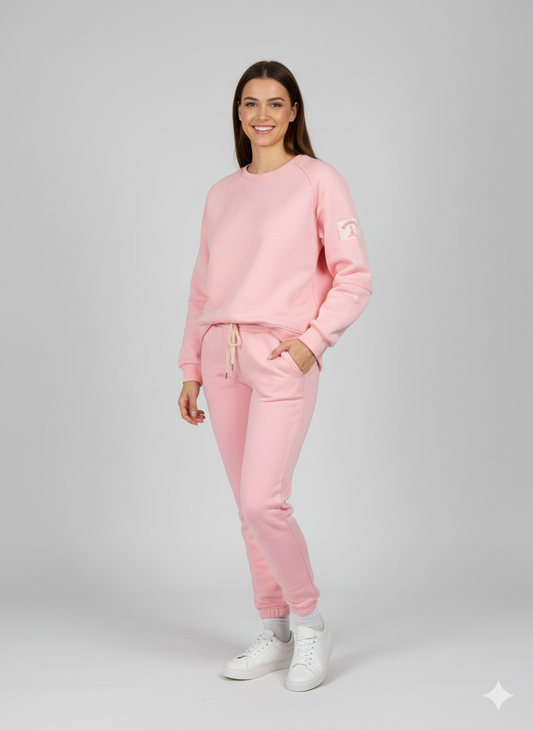 Damenzweiteiler Kombination Namaste / Set aus Hose und Sweatshirt 38-42