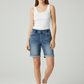Dames korte jeans shorts in blauw van Melly Jeans