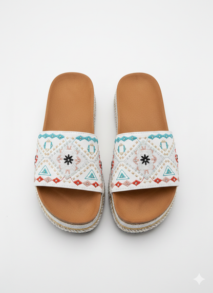 Boho Ibiza Plateau Sandalen – Summer Spirit Edition 🌴✨