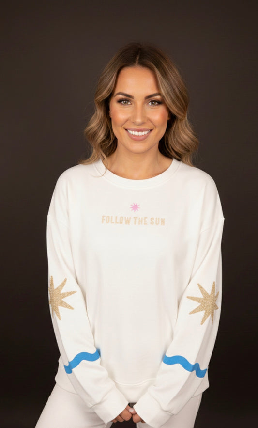 Witte damestrui, lange blouse van Yippie Hippie