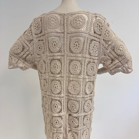 Gehäkelte Strickjacke