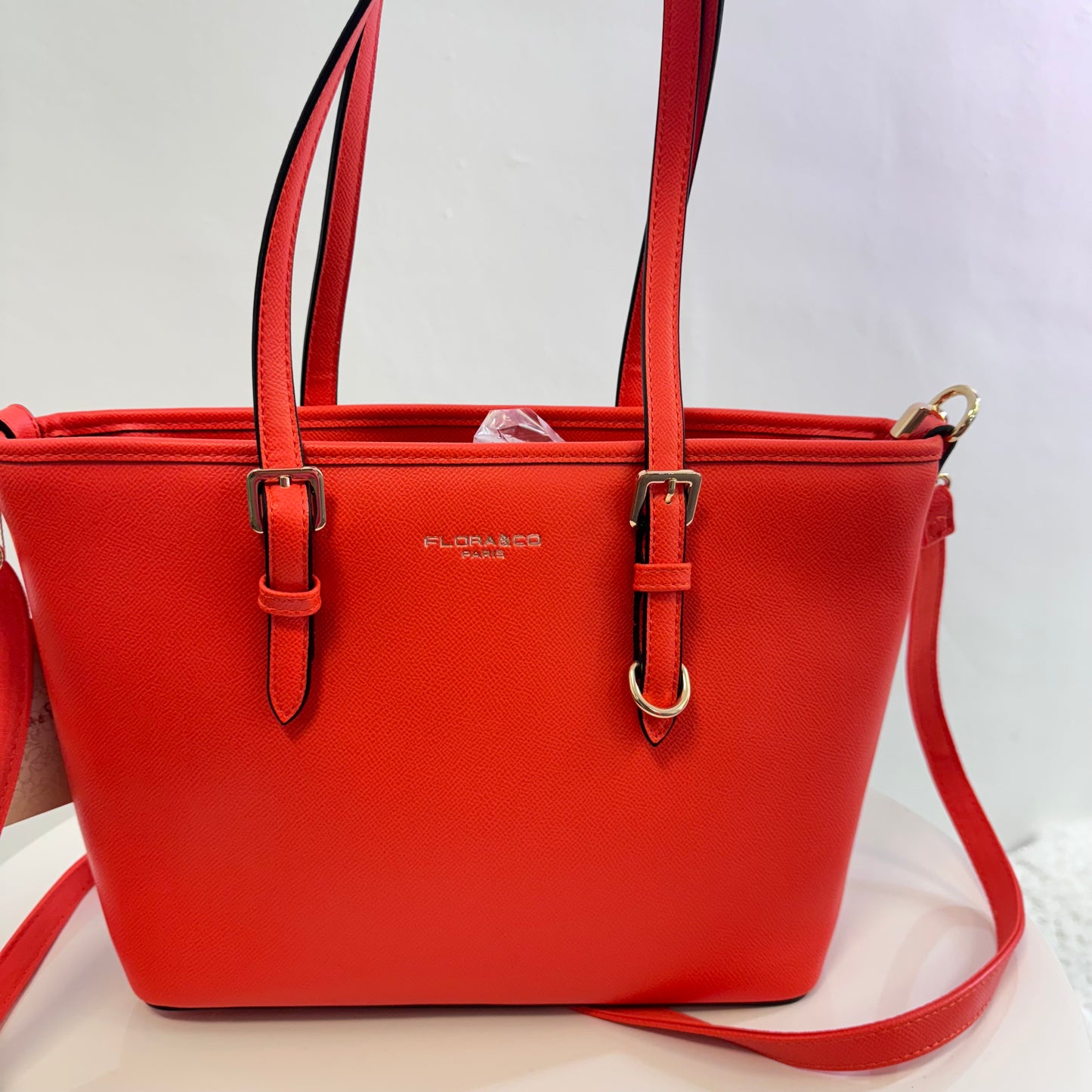 FLORA Paris Handtasche in leuchtendem Orange