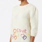 Les Blondinettes Alpaka Strickpullover Damen Weiß – Love Pullover