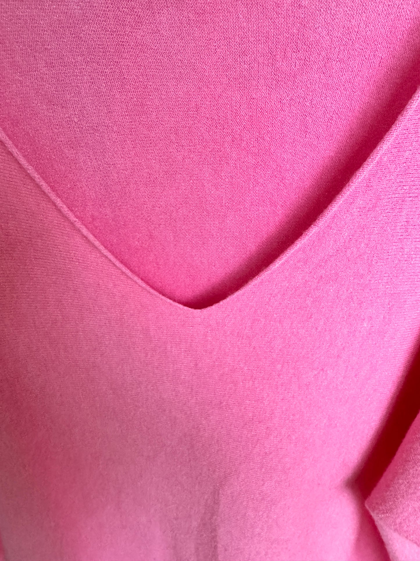 Feinmaschiger Kurzarm-Pulli in Pink 💗