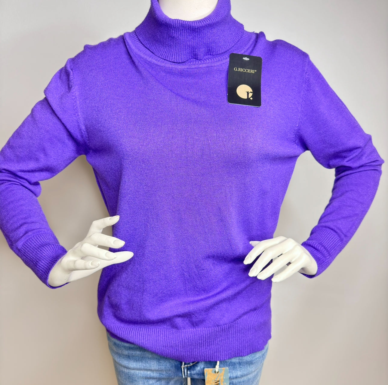 Rollkragen Pullover 4 Farben