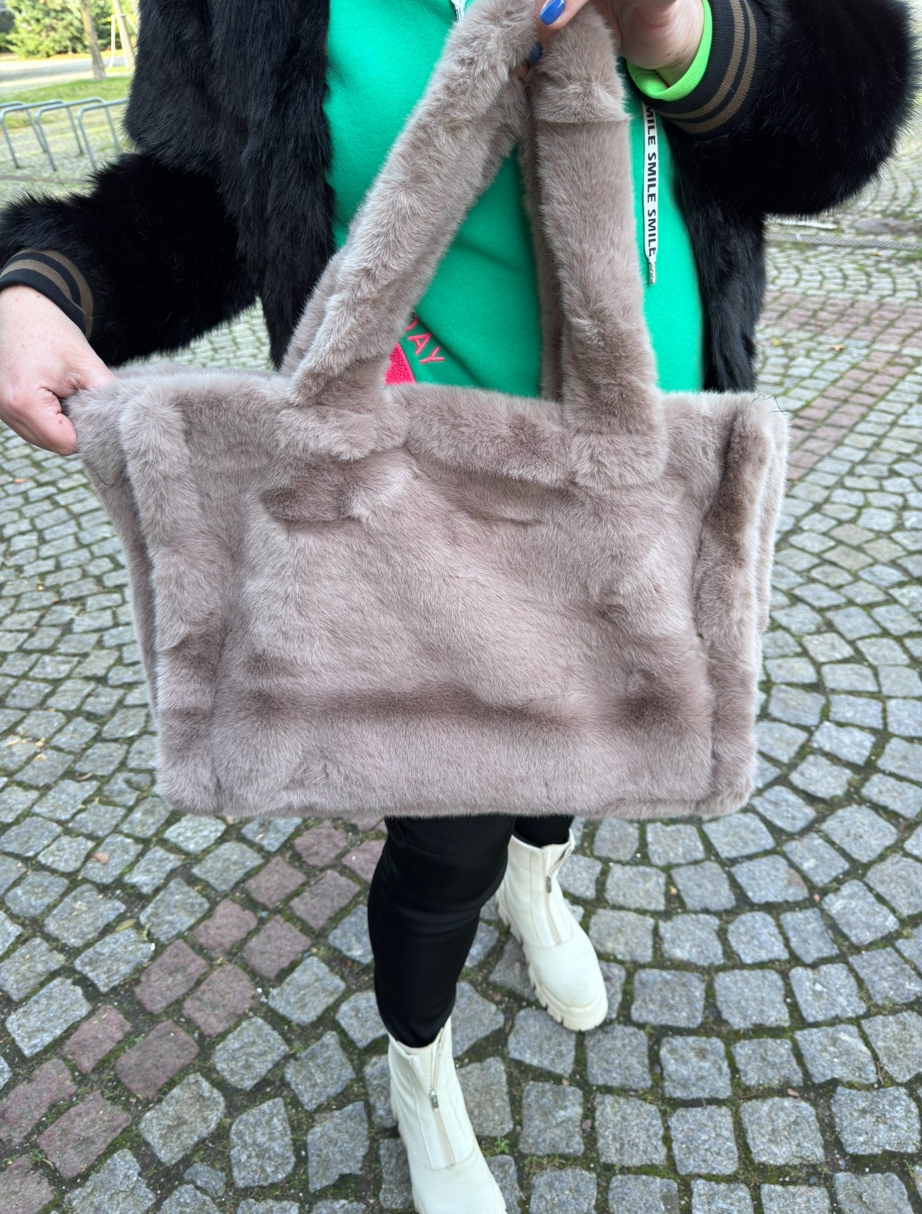 Kuscheltasche Felltasche