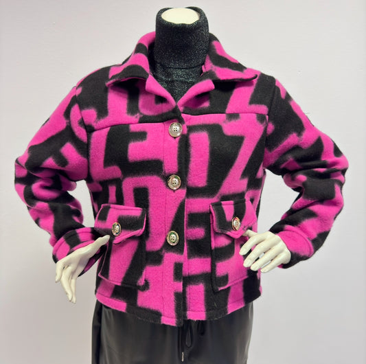 Pink/Schwarz Jacke