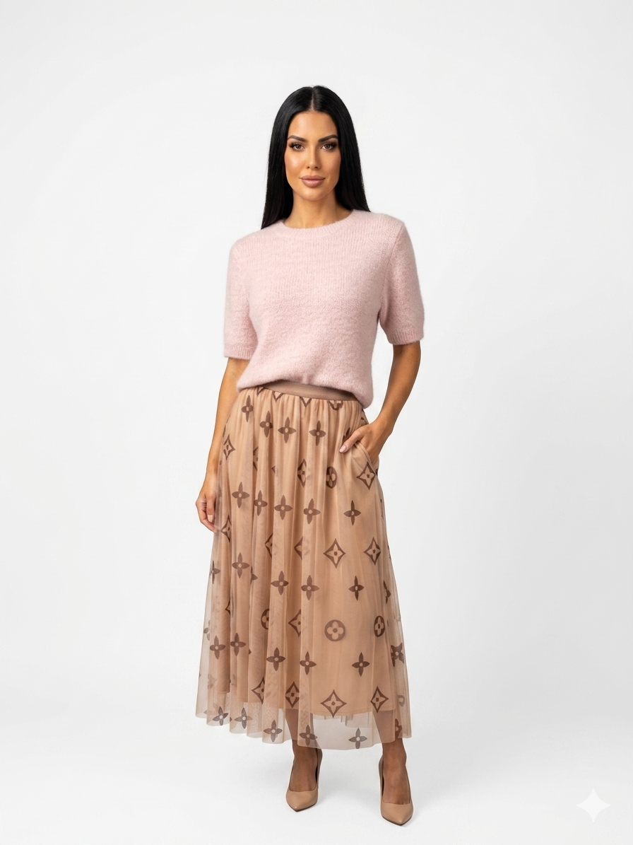 JC Sophie Damen Strickpullover Kurzarm Rosa – Alpaka Mix | Weicher Sommer Pullover S/M – Boutique in Heaven