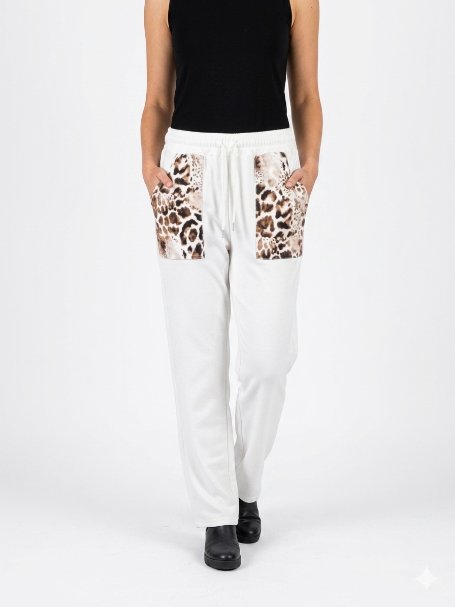 Leo Jogger Damenhose – Bequeme Stretch Hose mit Gummibund & Taschen (38–42)