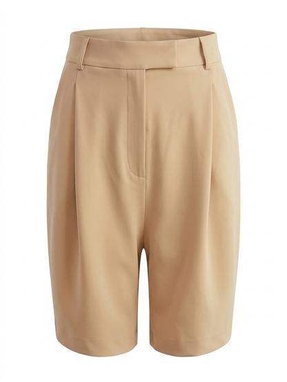 Luxus Bermuda Shorts Damen – weich fließend, elastischer Bund, High Comfort (38–44)