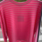 Pink gestreiftes Sweatshirt – leichter Oversize-Look | tragbar 38–42