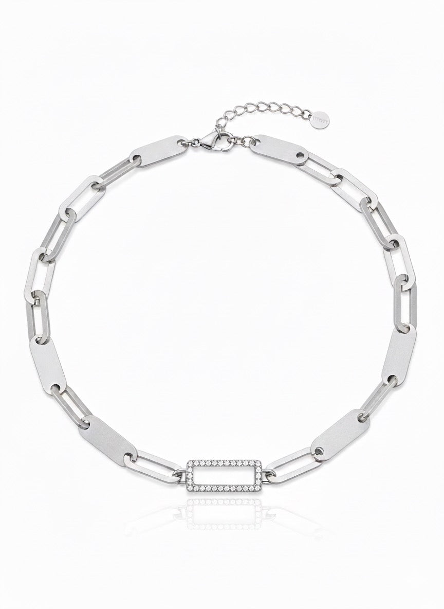 Silberkette Modeschmuck Kurze Halskette