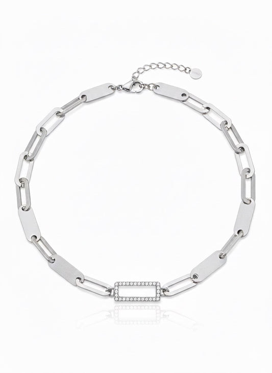 Silberkette Modeschmuck Kurze Halskette