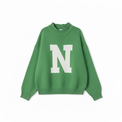 Oversize N Pulli in 2 Farben